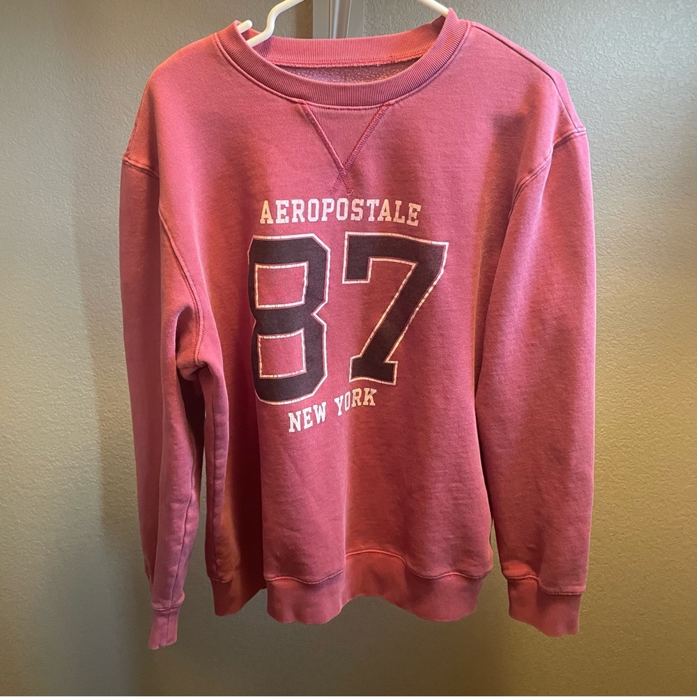 Aeropostale Maroon Crewneck Sweatshirt